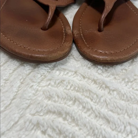 Tory Burch “Jolie” Leather Thong Sandals – Cognac Brown | Sz 7 - Picture 9 of 10